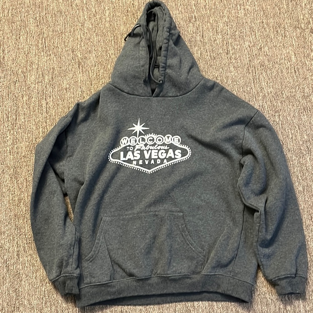 Las Vegas Gray Hoodie, Size Large, New